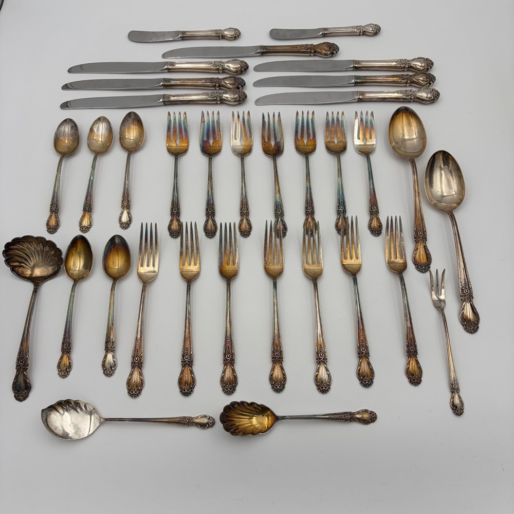 Brocade International Sterling Silver Flatware Set 34PC